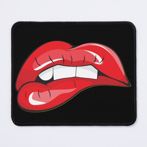 Item preview, biting red lips designed and sold by BladiWear.