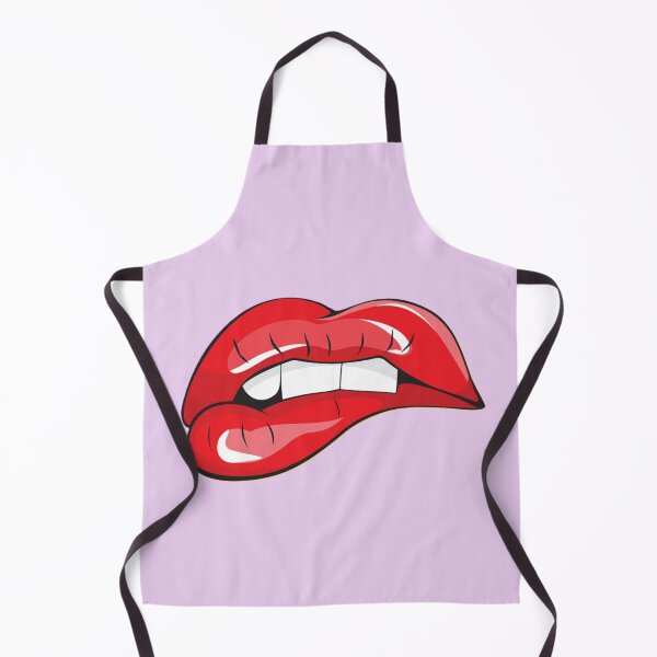 Item preview, biting red lips designed and sold by BladiWear.