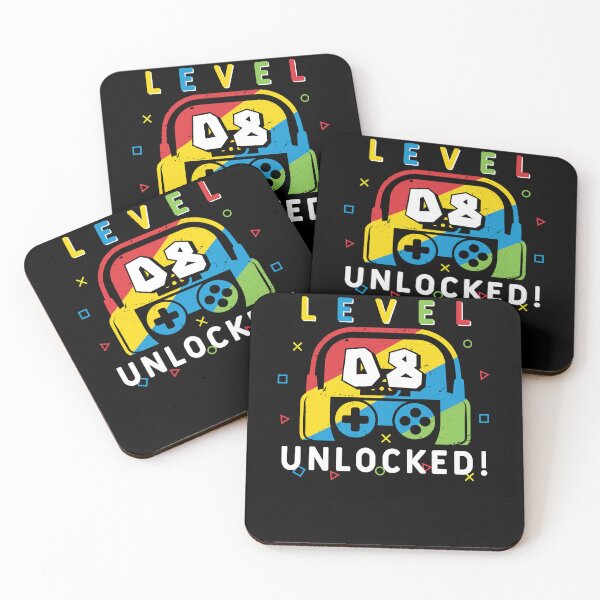Item preview, level 8 unlocked Gamer 8th birthday Video games kids Boys designed and sold by MTRBSK11.