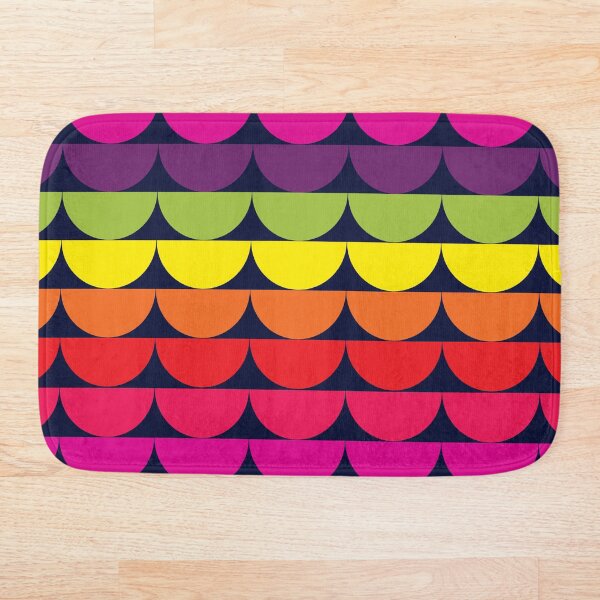 Item preview, Geometric crescents in bright colors, abstract geometric symbols in bright colors, half circles, modern geometric shapes. designed and sold by DesignsArtColor.