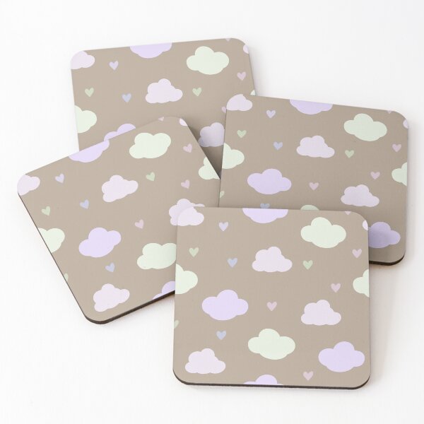 Item preview, Blue clouds with hearts designed and sold by pinkyfish1010.
