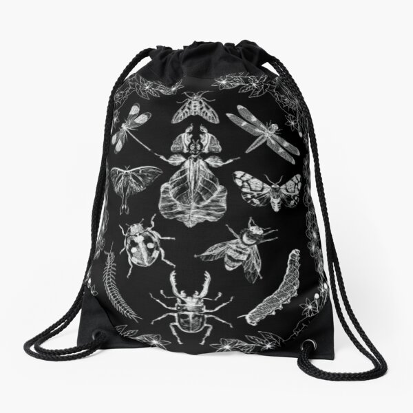 Item preview, Gothic Black & White Floral Insects  designed and sold by Couartney.