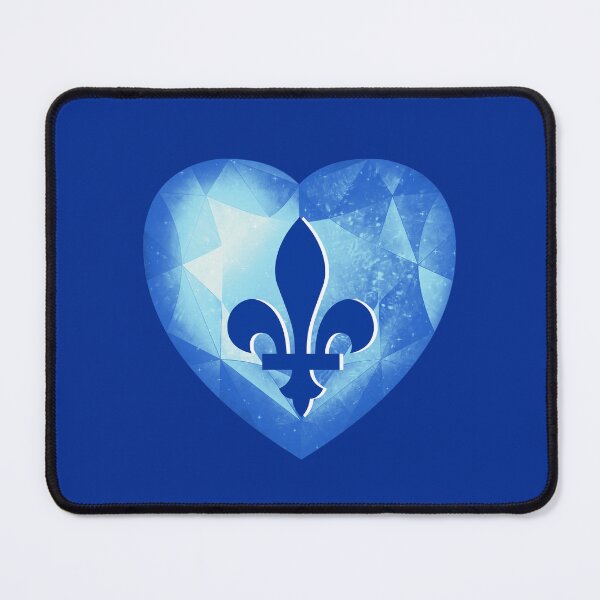 Item preview, Québec blue heart designed and sold by FatBirdie.