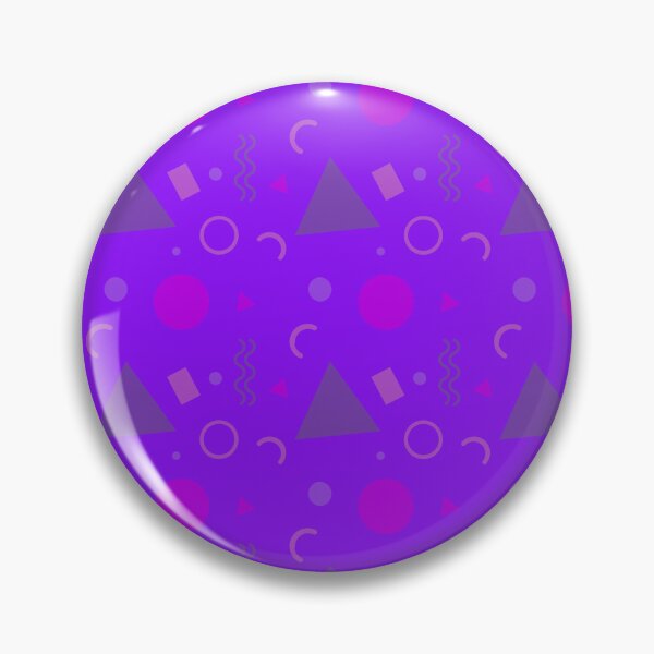 Item preview, Purple Plethora Multicolor Memphis Party Pattern Geometric Shapes designed and sold by Alchemy-A-La-G.