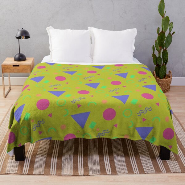 Item preview, Seamless Yellow Multicolor Memphis Party Pattern Geometric Shapes designed and sold by Alchemy-A-La-G.