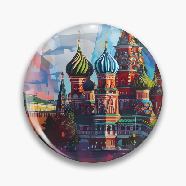 Artikelvorschau, Abstrakte geometrische Architektur von Moskau in Russland Farbenfrohe, lebendige Moderne 33 entworfen und verkauft von Daniel  Vargas.