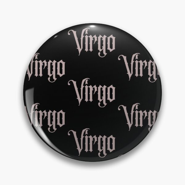 Item preview, Gothic Letterin Virgo Zodiac Sign designed and sold by Hellofriendco.