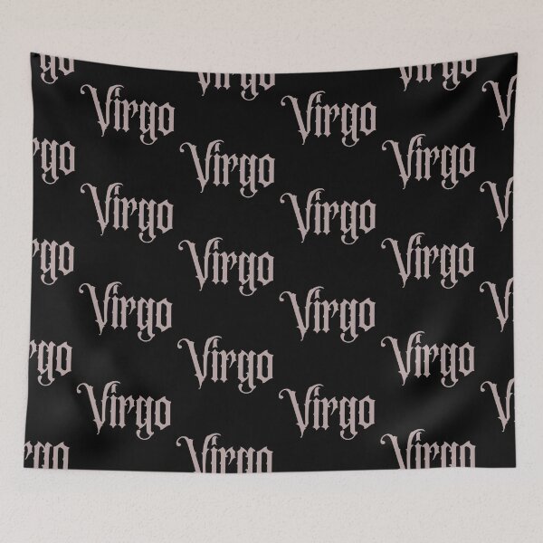 Item preview, Gothic Letterin Virgo Zodiac Sign designed and sold by Hellofriendco.