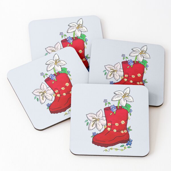 Item preview, [STICKER CUTOUT] Welly Boots  |  Scarlet & Lilies  |  Inspired by The Amazing Devil designed and sold by jackienova.