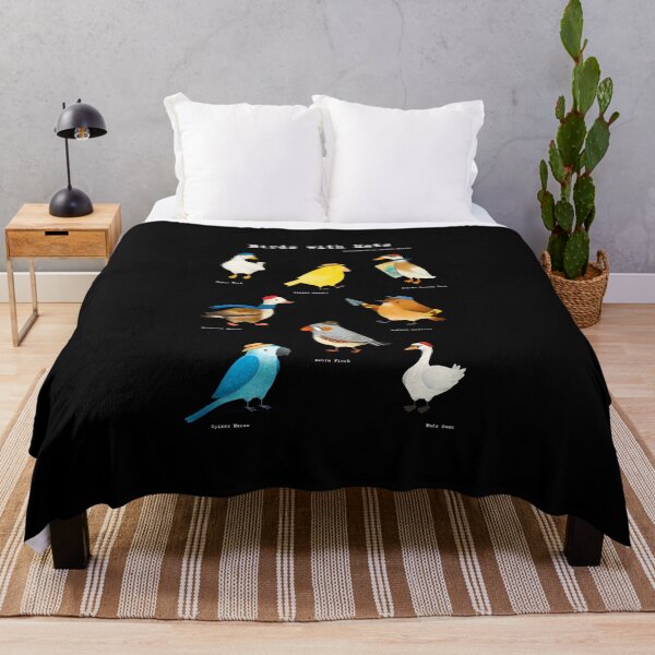 Item preview, Birds with Hats - Text in White designed and sold by julianamotzko.