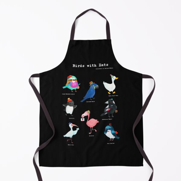 Item preview, Birds with Hats - Version 2 - Text in White designed and sold by julianamotzko.