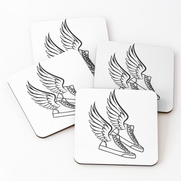 Item preview, Shoes With Wings Sticker designed and sold by MojdaJ.