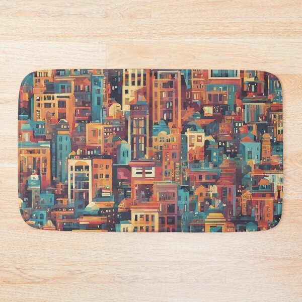 Artikelvorschau, Urban Jungle: Surreal Cityscape Art Print entworfen und verkauft von The-Library.