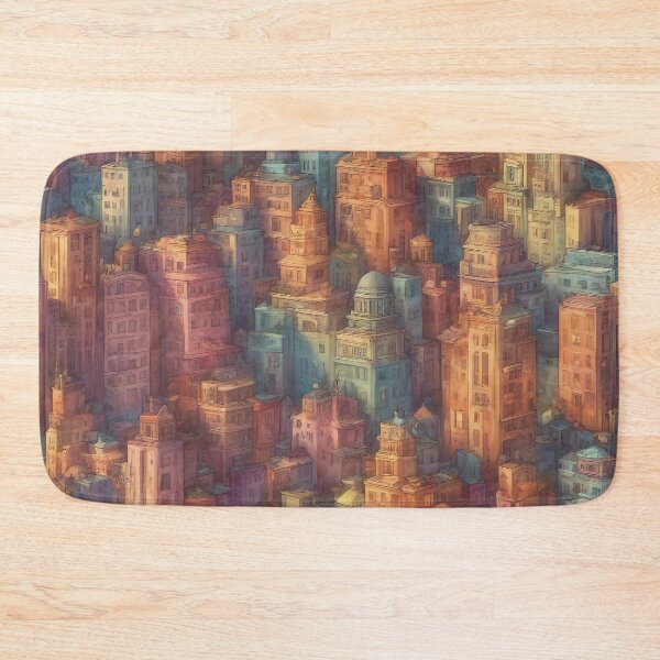 Artikelvorschau, Urban Jungle: Surreal Cityscape Art Print entworfen und verkauft von The-Library.