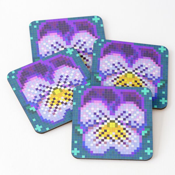 Item preview, Celestial Purple Pansy designed and sold by CozyPixelFluff.