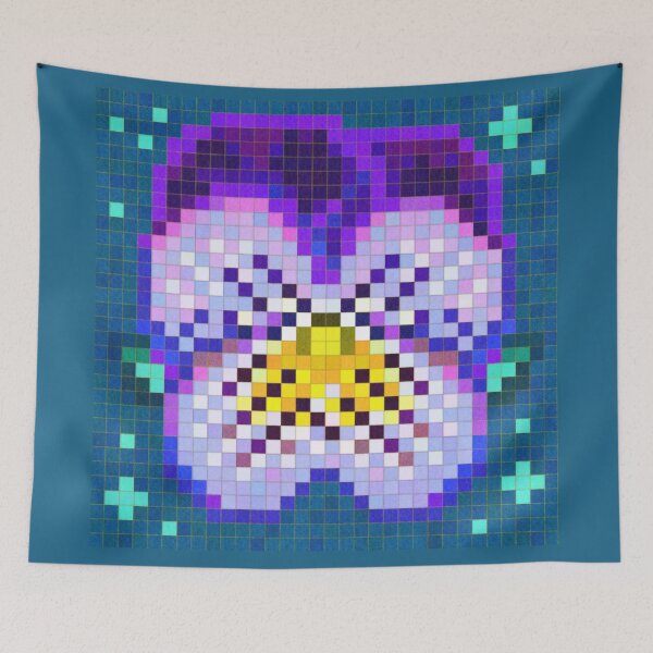 Item preview, Celestial Purple Pansy designed and sold by CozyPixelFluff.