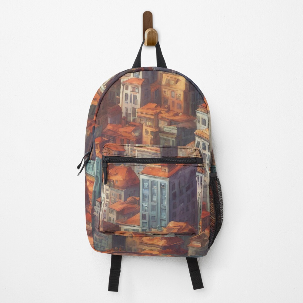 Vista previa del artículo con la obra «Mochila», diseñado y vendido por The-Library.