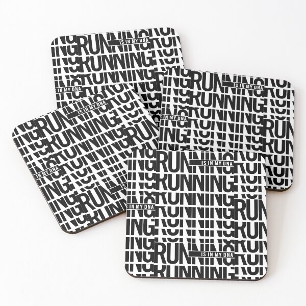 Item preview, "Running is in My DNA: Embracing the Runner Girl Within - Fitness Typography for Women in Fitness Teams" designed and sold by artworkathome.