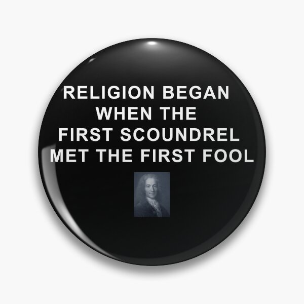 Item preview, Voltaire Quote 1 (white text) designed and sold by ckablue.