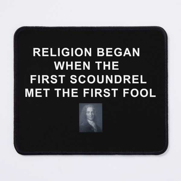 Item preview, Voltaire Quote 1 (white text) designed and sold by ckablue.