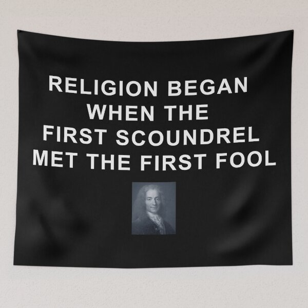 Item preview, Voltaire Quote 1 (white text) designed and sold by ckablue.