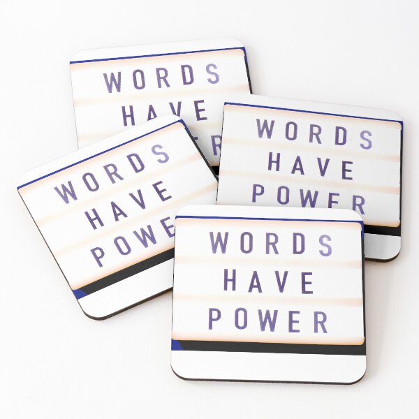 Item preview, Words Have Power Belief Motivation Letters Graphic designed and sold by socialarmour.