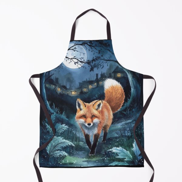 Artikelvorschau, Fuchsporträt. Nachtfuchs, Mondfuchs, Fantasiefuchs, wunderlicher Fuchs entworfen und verkauft von FoxVibes.