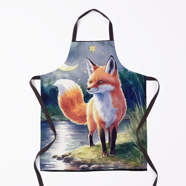 Artikelvorschau, Fuchsporträt. Nachtfuchs, Mondfuchs, Fantasiefuchs, wunderlicher Fuchs entworfen und verkauft von FoxVibes.