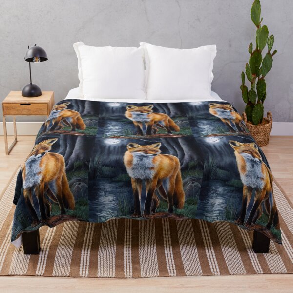 Artikelvorschau, Fuchsporträt. Nachtfuchs, Mondfuchs, Fantasiefuchs, wunderlicher Fuchs entworfen und verkauft von FoxVibes.