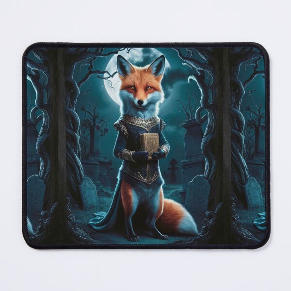 Item preview, Fox Portrait. night fox, moon fox, fantasy fox, whimsical fox, fox character designed and sold by FoxVibes.