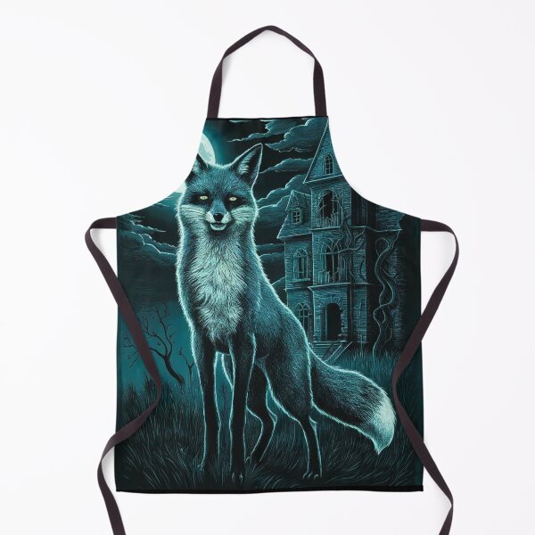 Artikelvorschau, Fuchs-Porträt. Nachtfuchs, Mondfuchs, Fantasiefuchs, wunderlicher Fuchs, gruseliger Fuchs, Halloweenfuchs entworfen und verkauft von FoxVibes.