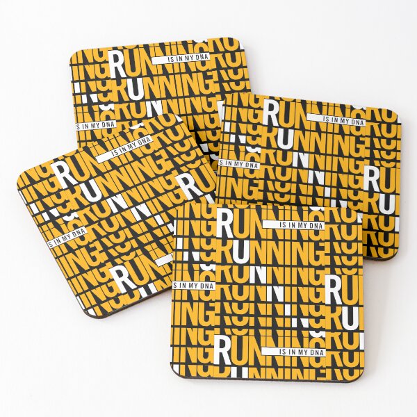 Item preview, "Running is in My DNA: Embracing the Runner Girl Within - Fitness Typography for Women in Fitness Teams" designed and sold by artworkathome.