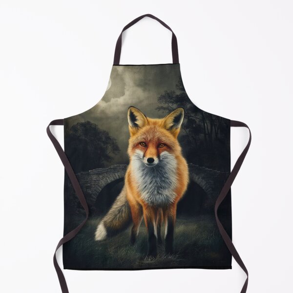 Item preview, Fox Portrait. night fox, moon fox, fantasy fox, whimsical fox designed and sold by FoxVibes.