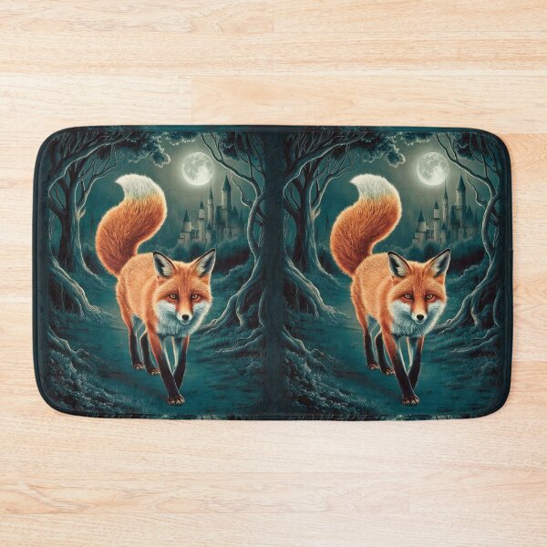 Item preview, Fox Portrait. night fox, moon fox, fantasy fox, whimsical fox designed and sold by FoxVibes.