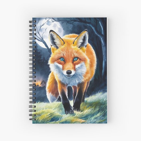 Item preview, Fox Portrait. night fox, moon fox, fantasy fox, whimsical fox designed and sold by FoxVibes.