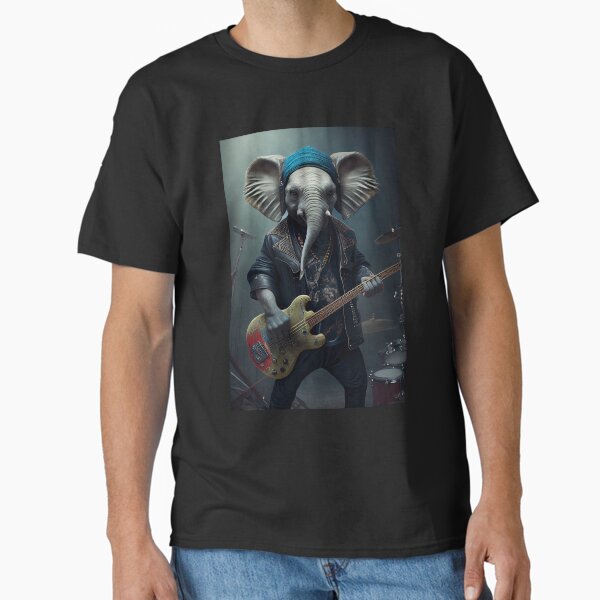 Item preview, bassist rock elephant designed and sold by WildPortrait.