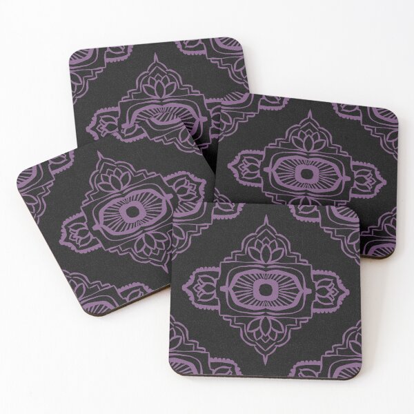 Artikelvorschau, Ajna Padma Pattern - Coal + Plum entworfen und verkauft von Irene Estelle.