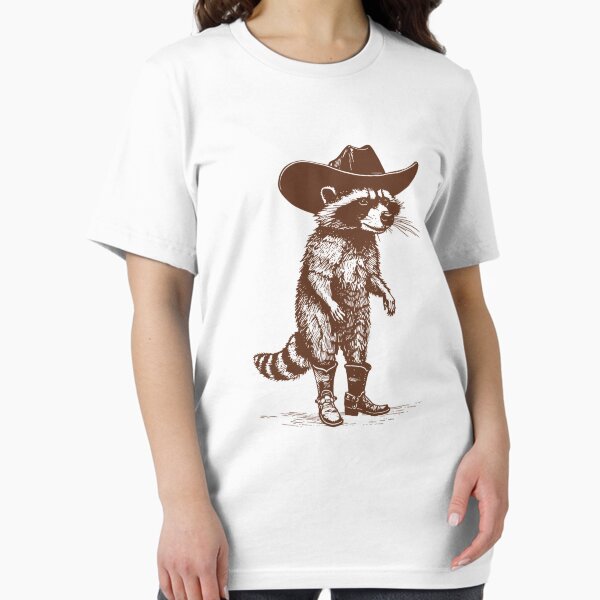 Item preview, Vintage Raccoon Cowboy Cowgirl Trash Panda Western Country T-Shirt designed and sold by AnnetteGarrett.