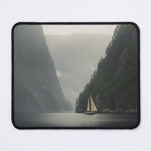 Item preview, Fjord Escape: Sailboat Amidst Mountains designed and sold by Daniel Wampler.