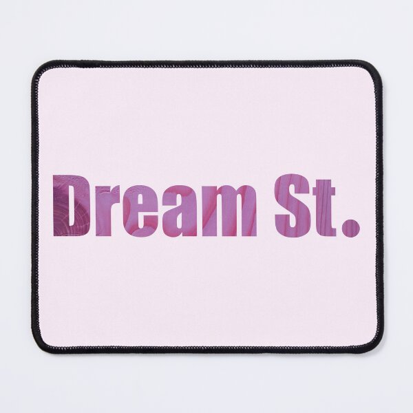 Item preview, Dream Street Street Name with pink wood background designed and sold by TheMugDirectory.