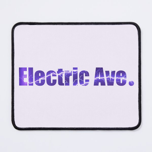 Item preview, Electric Avenue Street Name with purple lightning storm background designed and sold by TheMugDirectory.