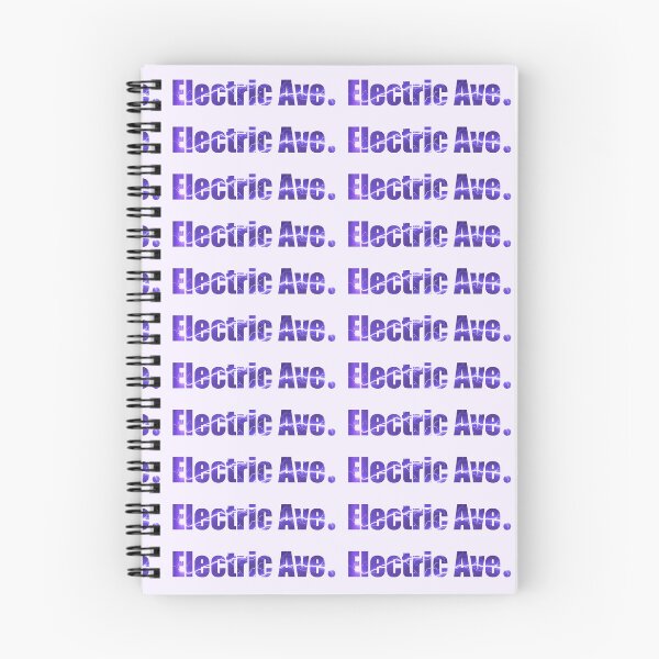 Item preview, Electric Avenue Street Name with purple lightning storm background designed and sold by TheMugDirectory.