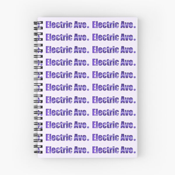 Item preview, Electric Avenue Street Name with outline purple lightning storm background designed and sold by TheMugDirectory.