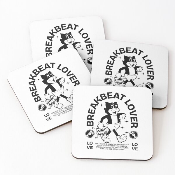 Item preview, BREAKBEAT  - Lover Cat Mascot (black)  designed and sold by Discothreadz.