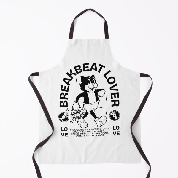 Item preview, BREAKBEAT  - Lover Cat Mascot (black)  designed and sold by Discothreadz.