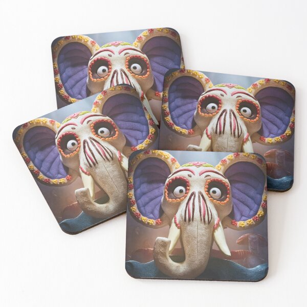 Item preview, Elephant Portrait. sugar skull day, day of the dead, calavera, mexican skull, colorful skull, candy skull designed and sold by ElephantVibes.