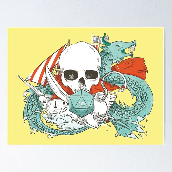 Item preview, Beware! Here be Pirates! designed and sold by Ruth Symonds.