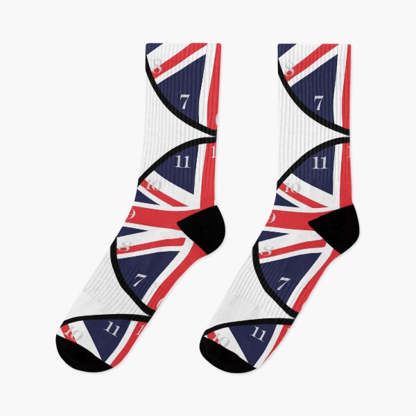 Item preview, British flag wall clock designed and sold by Numbers-Art.