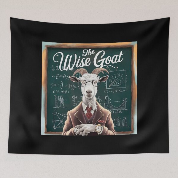 Item preview, The Wise Goat - Intellectual Professor designed and sold by Taans-Creation.