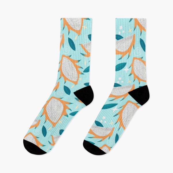 Item preview, Yellow, teal and turquoise dragon fruits designed and sold by Home Cyn Home.